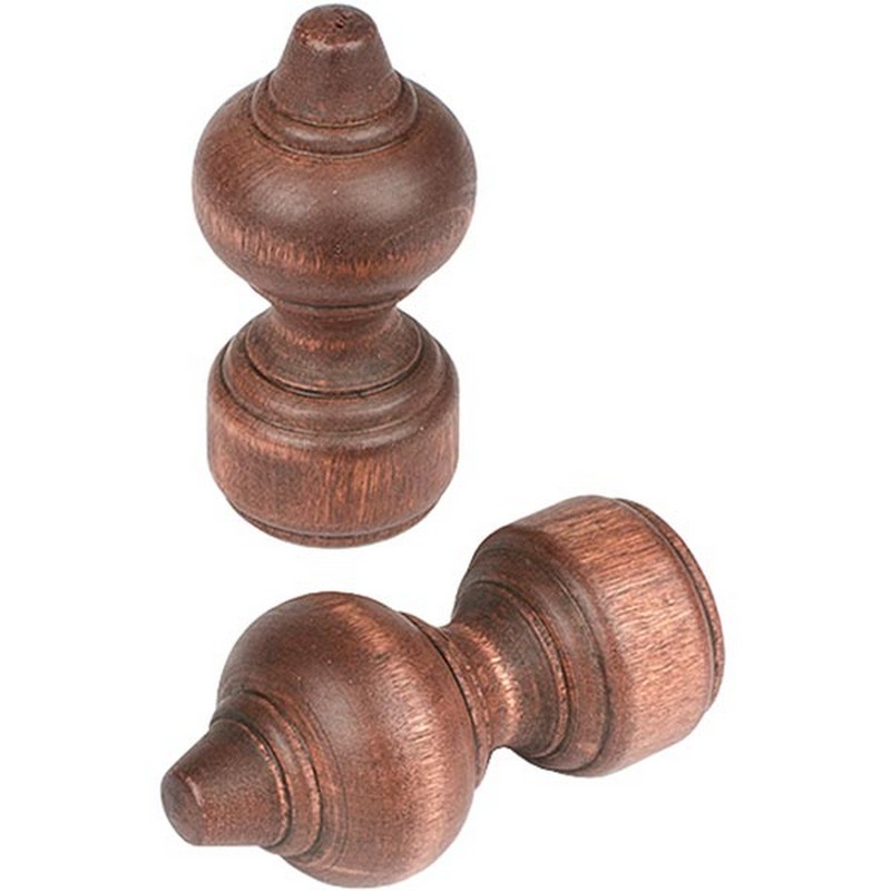 Наконечник ДЕРЕВО 28мм (2шт) КРАСНОЕ ДЕРЕВО