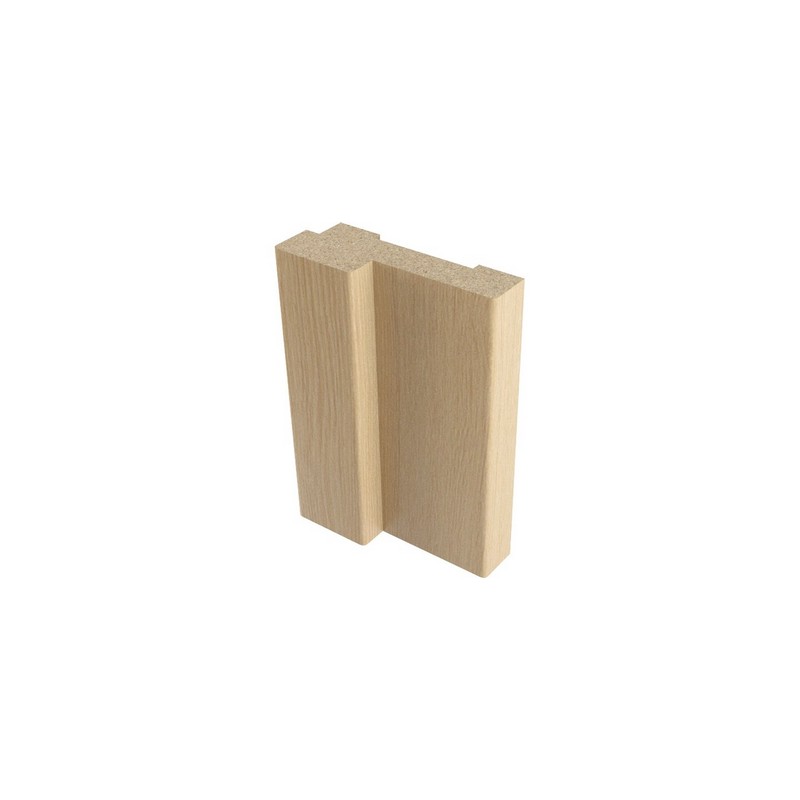 Дверная коробка ВЕРДА-стойка (беленый дуб) ЭКОШПОН