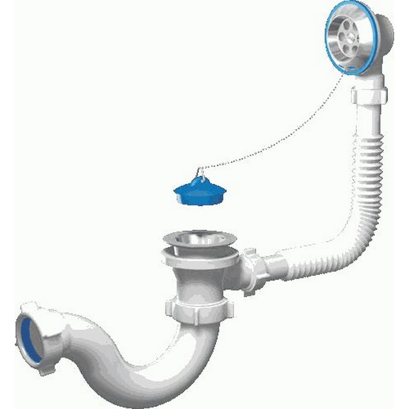 Обвязка для ванны 1.1/2*40 нерж, ANI E150