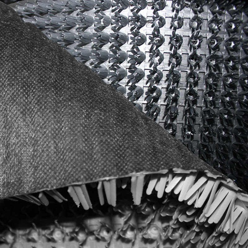 Щетинистое покрытия  серый металлик  0,9*15м