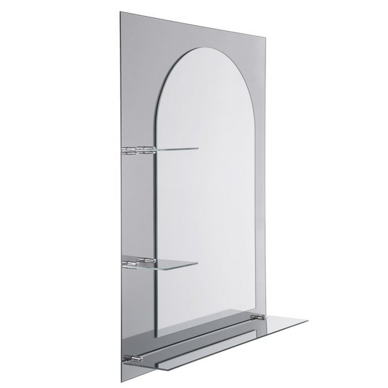 Зеркало №87 (790х500) Левое, с полочками