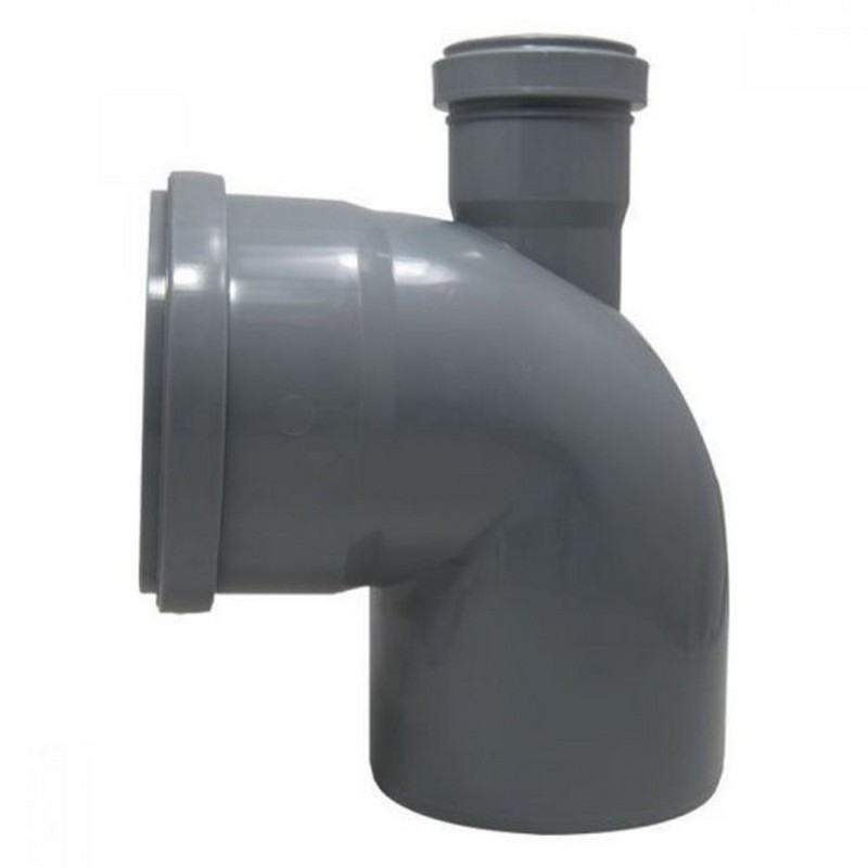 Отвод 110*90 с вых.50 левый 