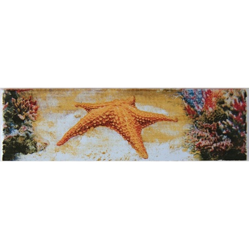 Бордюр 7,1х20 Адриатика 1 (звезда) голубой 221911/1