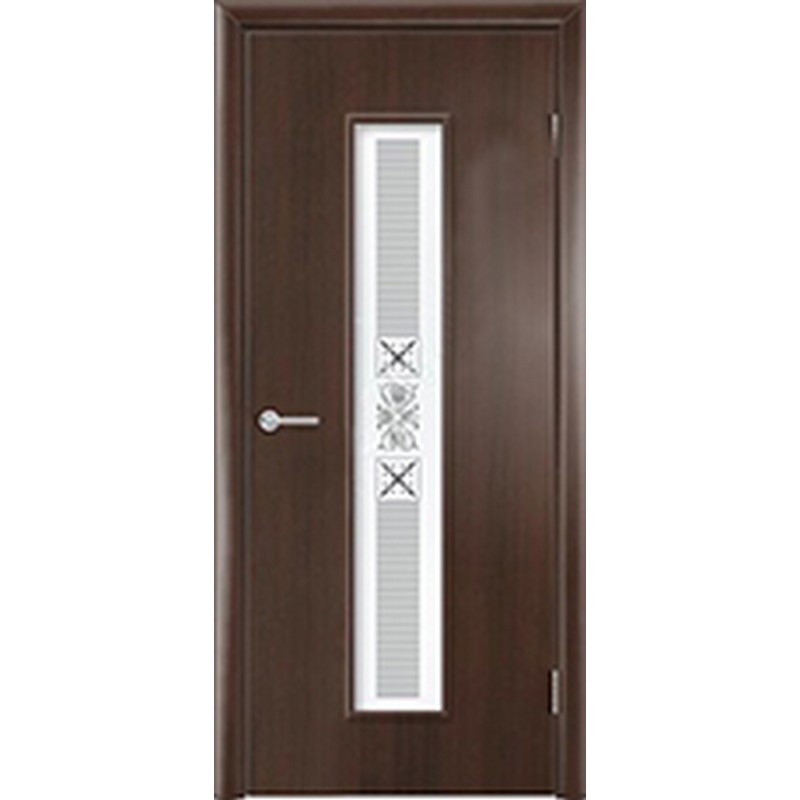 Дверное полотно Цитадель ДОФ венге премиум мат.стекло М8 700*200