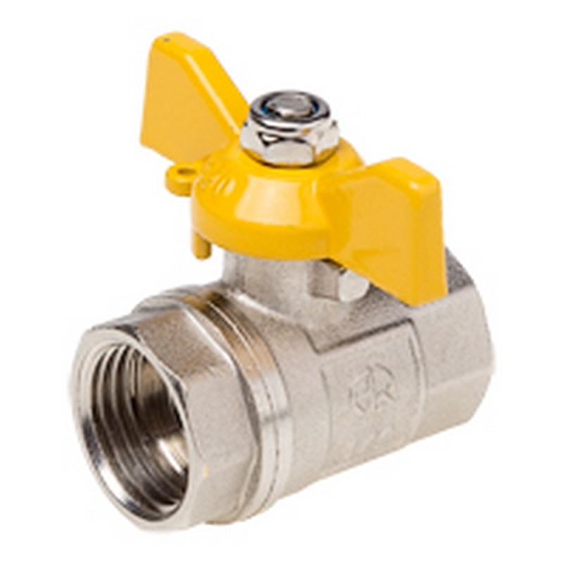 Кран шаровый газовый 1/2 в/в бант