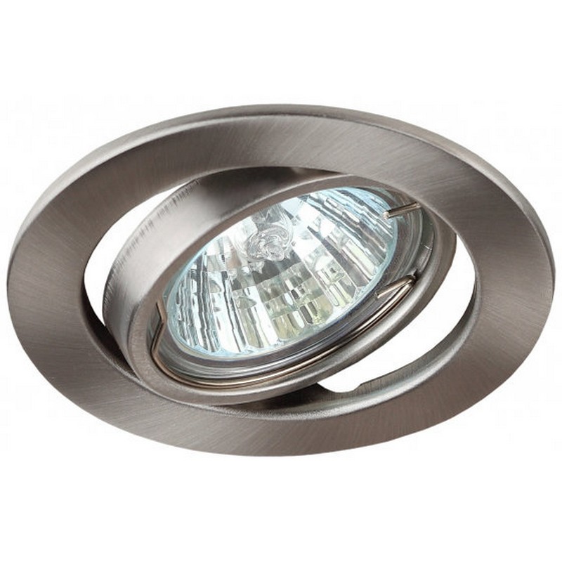 св-к встр. ЭРА ST2A SN поворотный штампов. MR16 GU5.3 50вт никель