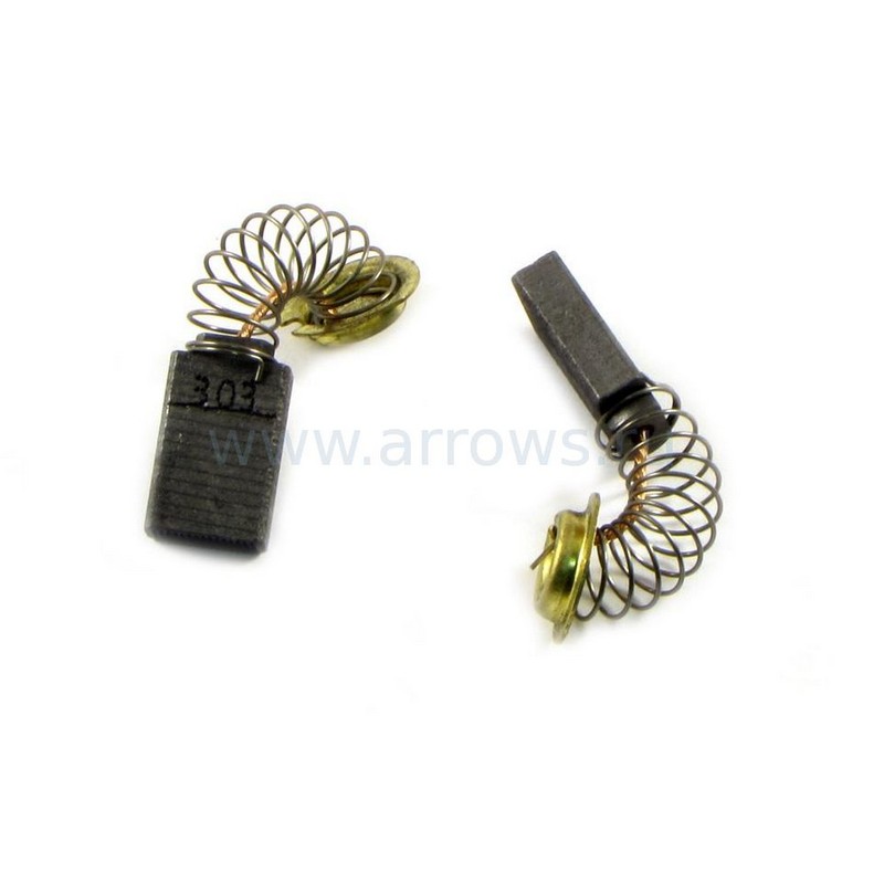 Щётки графит. СВ-303 (5х11х17) пружина,пятак-уши (9920,9903,9227СВ,5603,5604,5704 Makita)