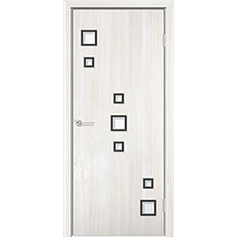 Дверное полотно Геометрия ДО белен.дуб мат.стекло М7 600*2000