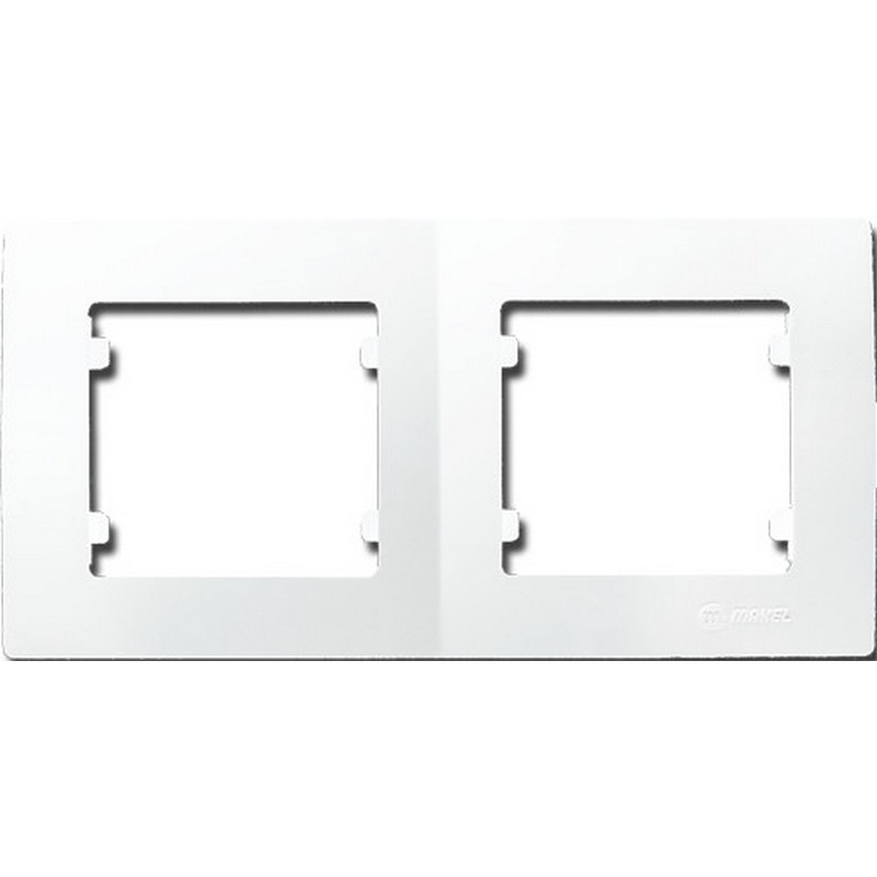 Рамка 2-мест. гориз. бел. MAKEL Lillium Natural Kare 32001702