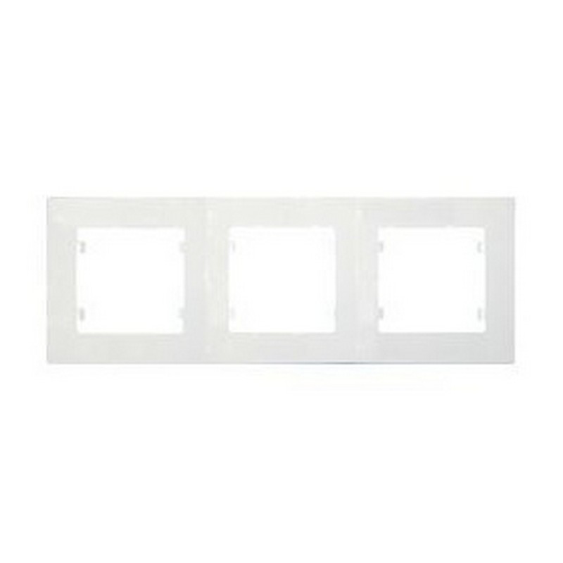 Рамка 3-мест. гориз. бел. MAKEL Lillium Natural Kare 32001703