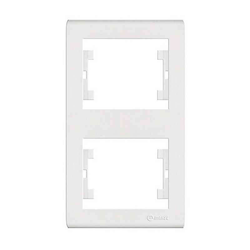 Рамка 2-мест. верт. бел. MAKEL Manolya 41001707