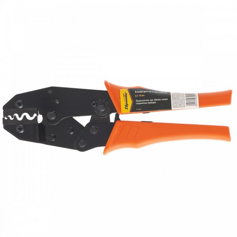 Клещи для обжима кабеля 0,5-10мм SPARTA 177105
