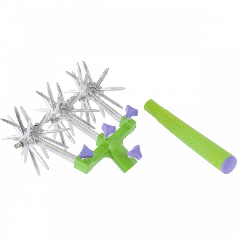 Культиватор садовый ручной, 3 пары колес, съемная рукоятка для одной пары колес Palisad 6203055