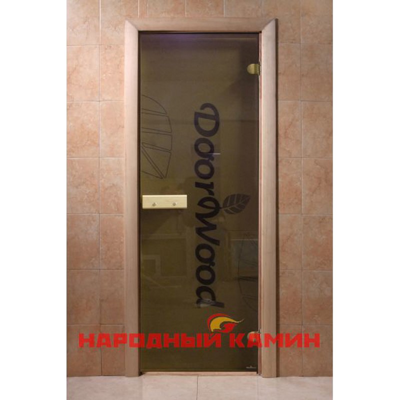 Дверь DW стекло бронза  коробка хвоя 190х70