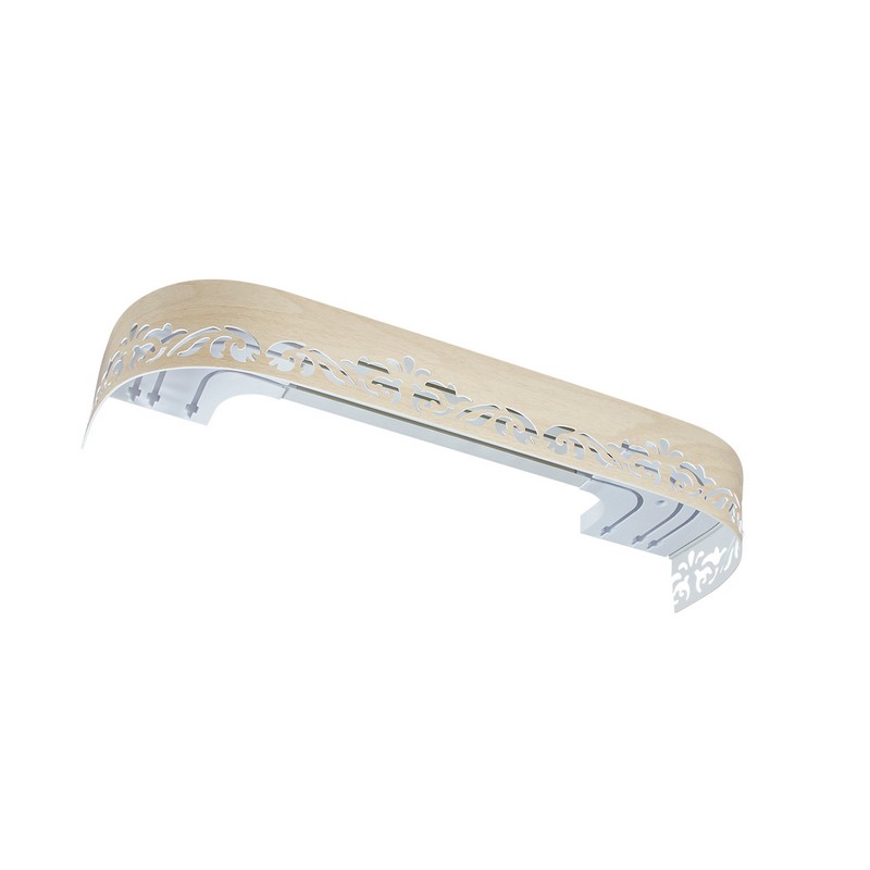 Карниз с фигурным багетом "Лиана" с/п 2,0 айвори