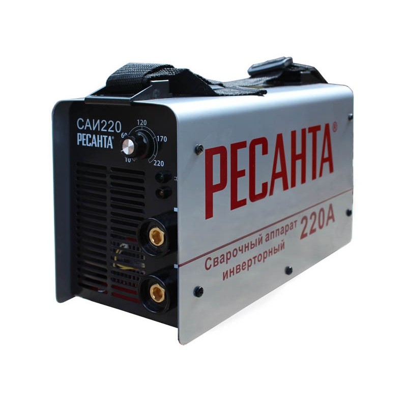 Сварочный аппарат инверторный РЕСАНТА САИ 220, 10-220А электрод-5мм 5кг