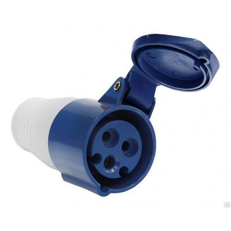 Розетка силовая переносная 16А 2Р+Е 220в IP44 (213)