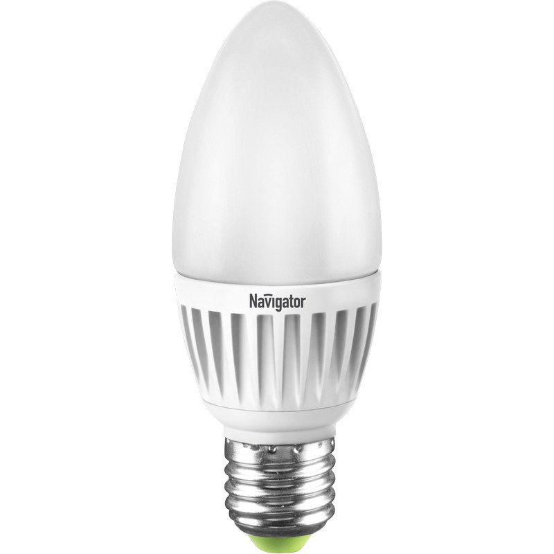 Лампа LED свеча 5вт E27 4000к 400лм хол.свет Navigator NLL-P-C37-5-230-4K-E27-FR