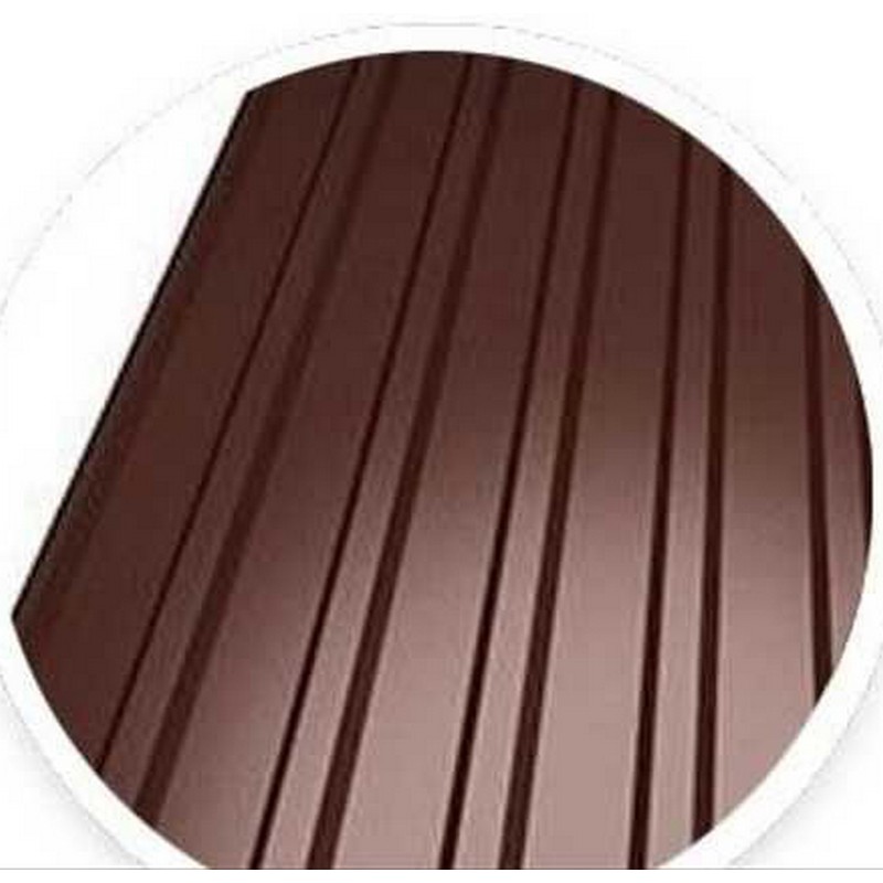 Профнастил ПР-15 коричневый 1170х1800