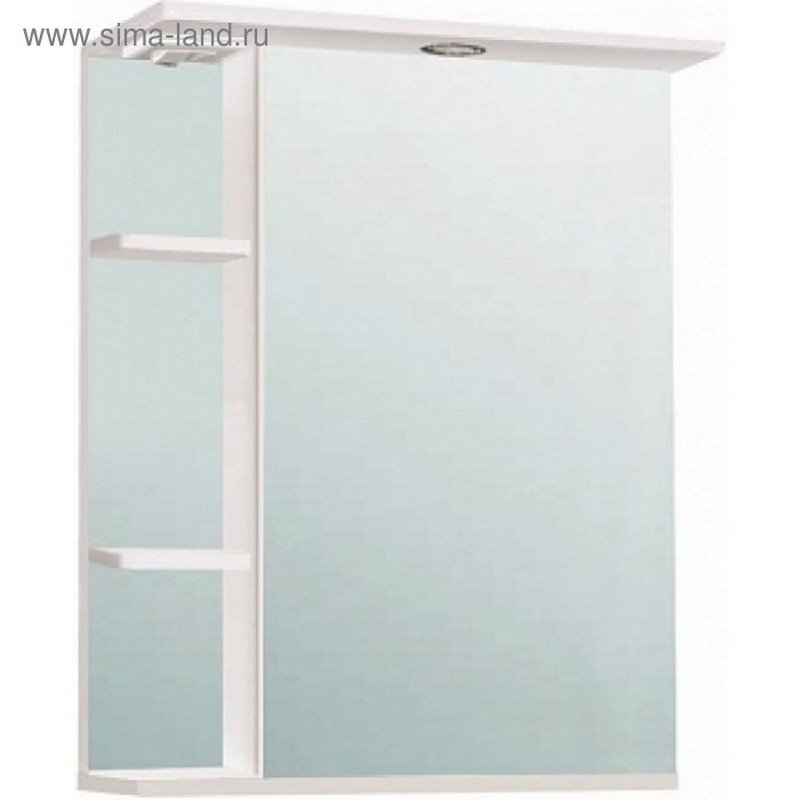 Шкаф зеркальный "Нарцисс 500" правый 9923 БРАК ( ВЫРВАНЫ ПЕТЛИ)