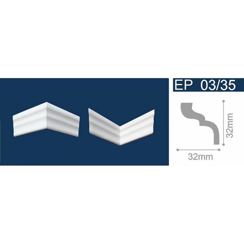 Элементы плинтуса для углового соединения  С03/35