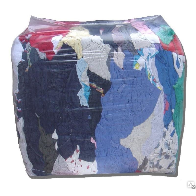 Ветошь, цветной хлопок, х/б 100% (10кг)