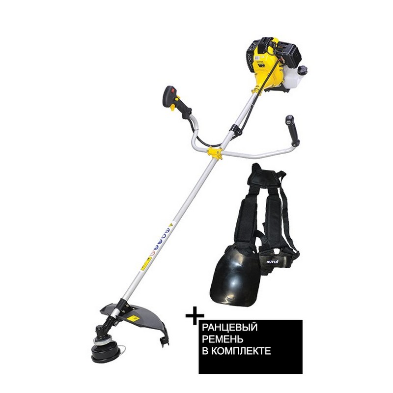 Триммер бензин. HUTER GGT-2500T, 2500вт прямая неразб.штанга