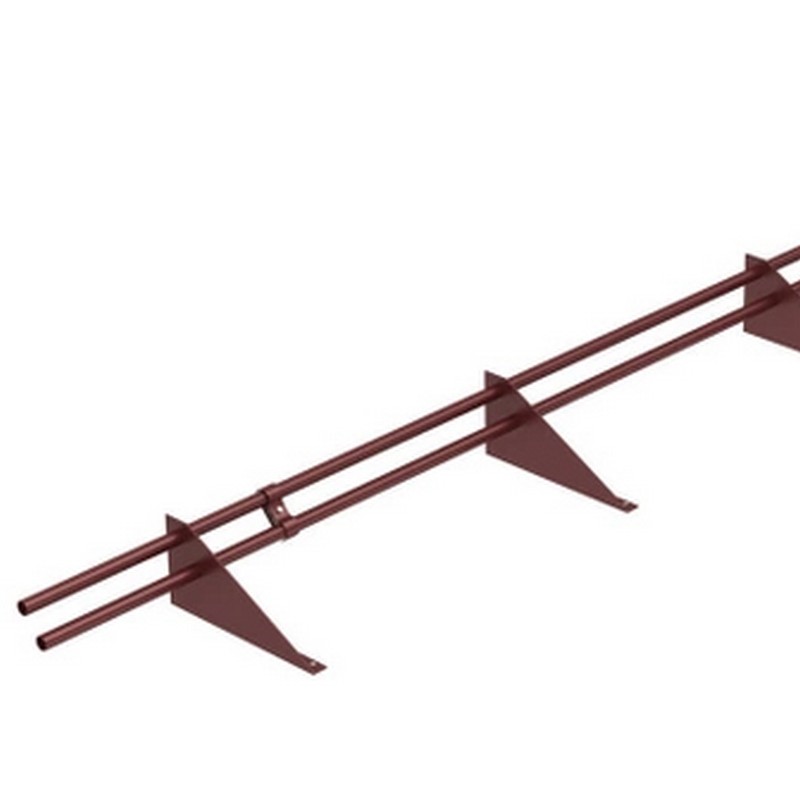 Снегозадержатель трубчатый коричневый 3,0м