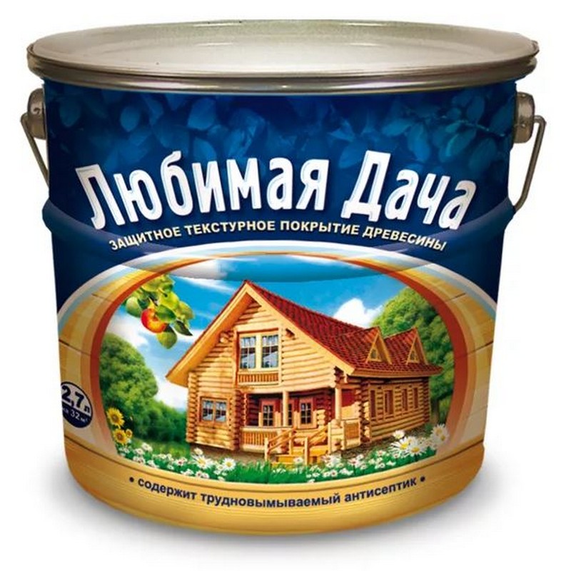 Антисептик "Любимая дача" тектурное покрытие орегон 2,7л
