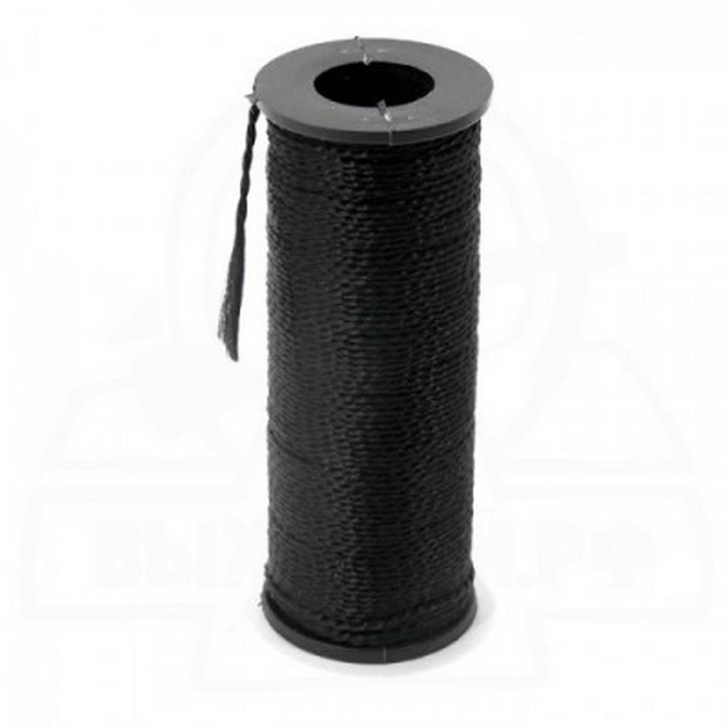 Нить капроновая на катушке 50м черная