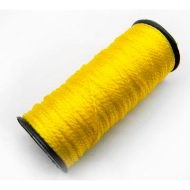 Нить капроновая на катушке 50м желтая 