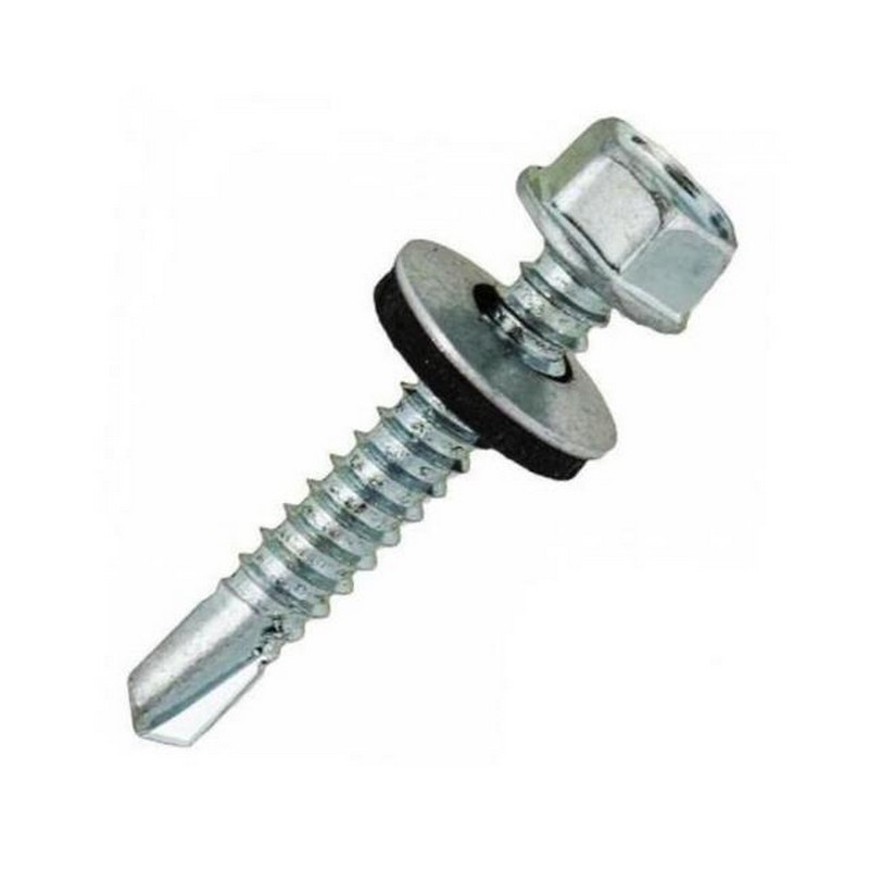 Саморезы кровельные с буром 5,5х76 оцинк.