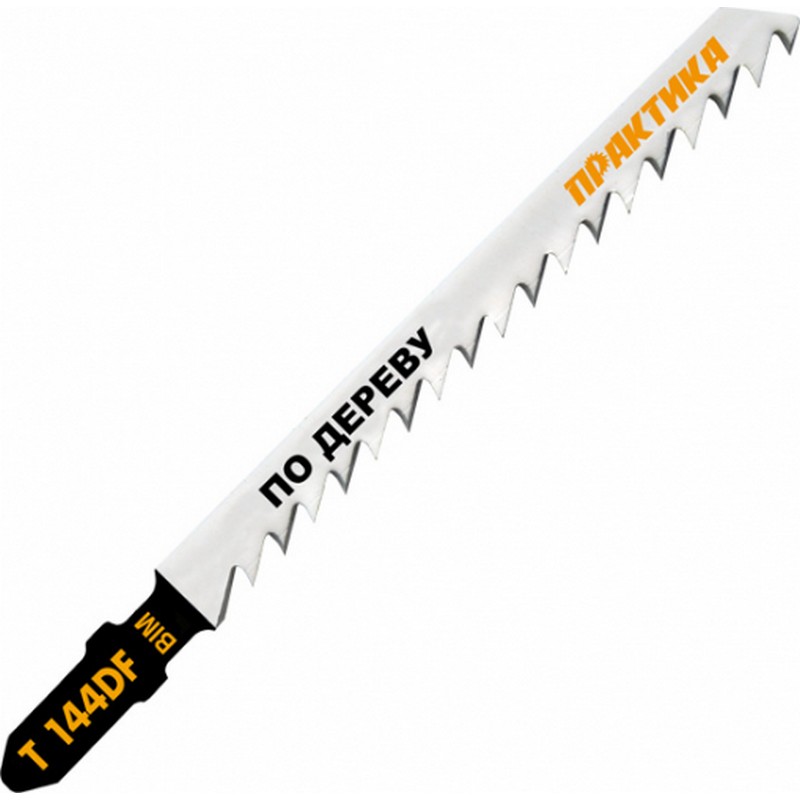 Полотно для эл.лобзика по дереву T144DF (2шт) 100х75мм грубый рез BIM ПРАКТИКА 034-625