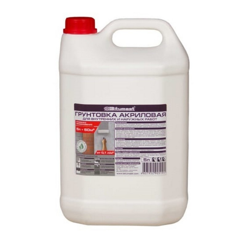 Грунт акриловый 5л Bitumast 