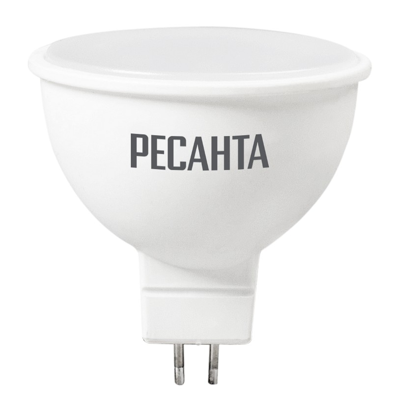 Лампа LED MR16 GU5.3 220в 7вт 3000к тепл.свет РЕСАНТА LL-R-MR16-7W-230-3K-GU5.3