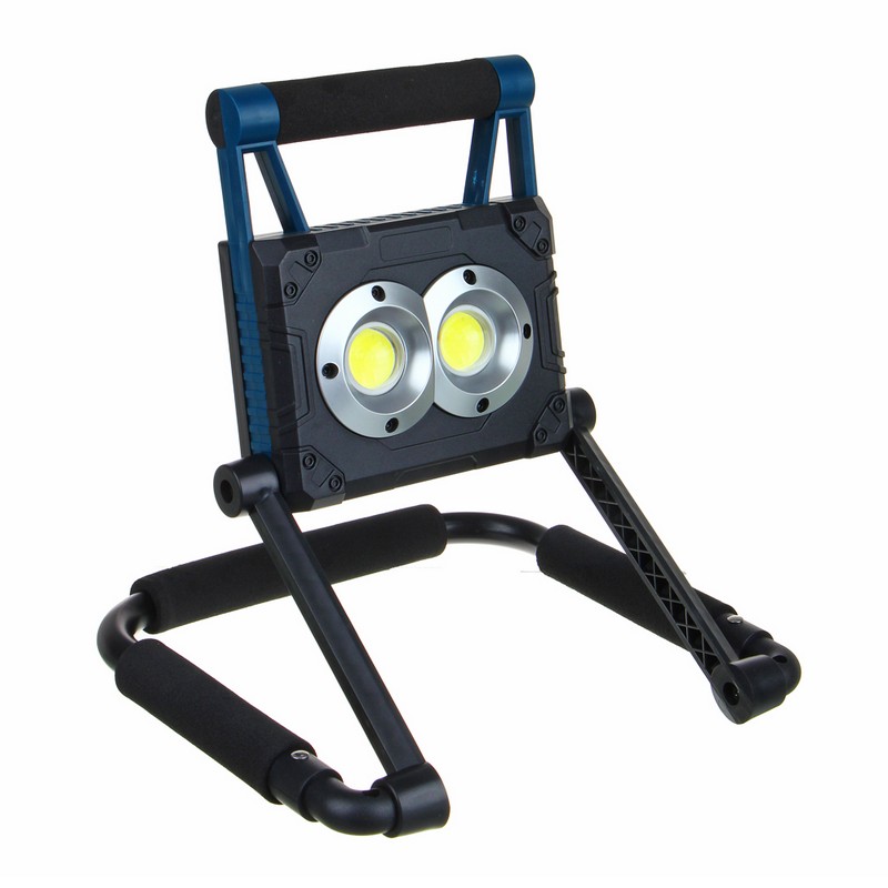 Прожектор переносной акк. трансформер 30вт COB 1000Lm солн.батарея+USB 3600мАч ЕРМАК 709-005