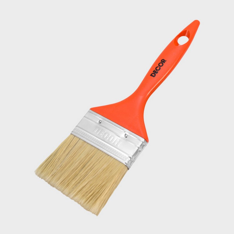 Кисть универсальная 65х15 мм, светлая смешанная щетина, пластиковая ручка PROFI Decor