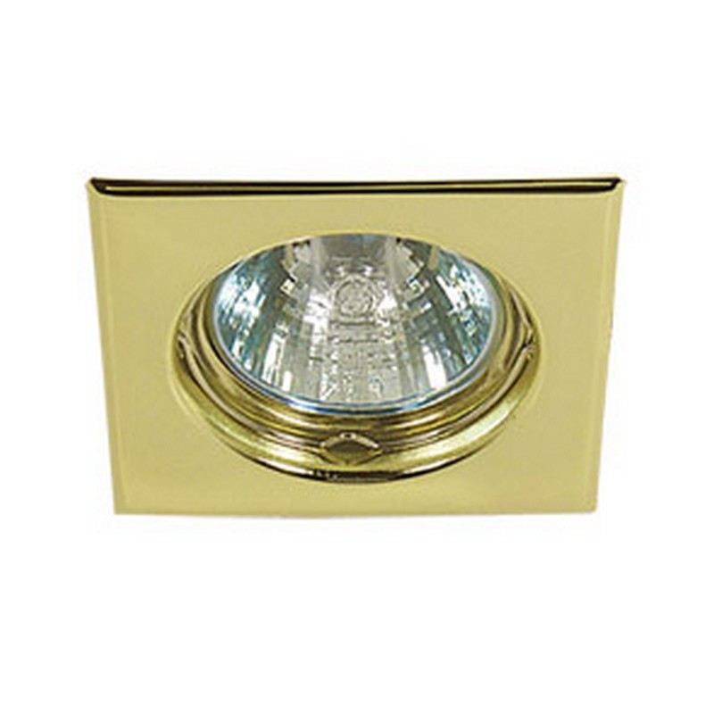 Св-к встр. Акцент WL-159M квадратный MR16 GU5.3 золото