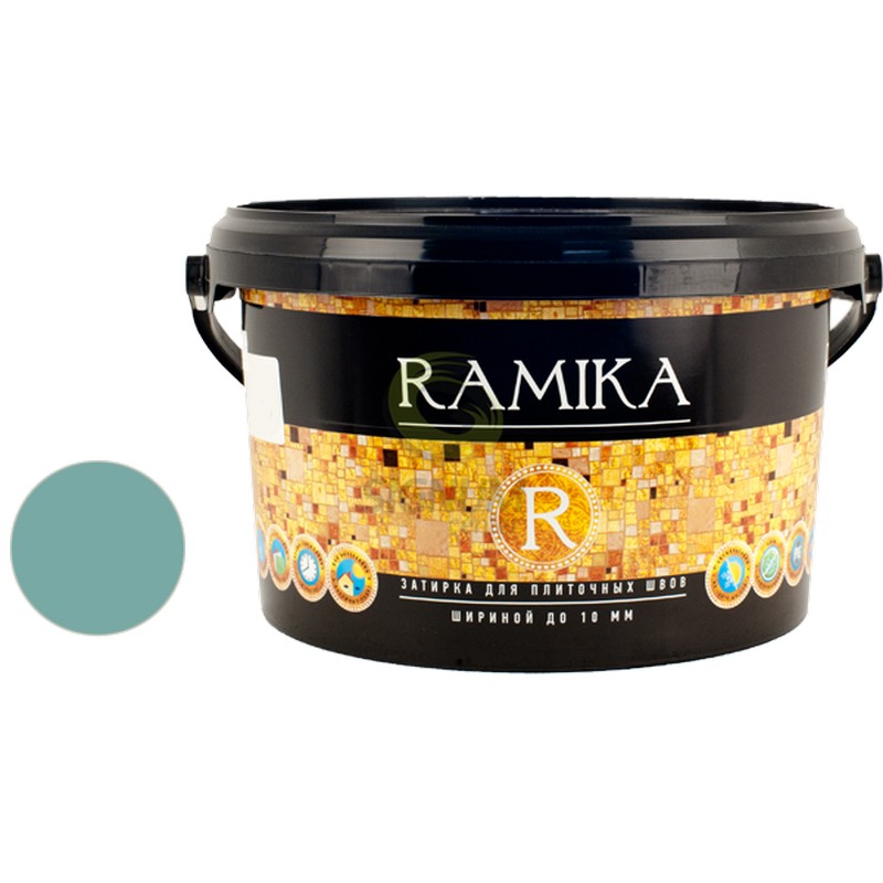 ЗАТИРКА  №017  МОРСКАЯ ЛАЗУРЬ ВЕДРО 2 КГ "RAMIKA"