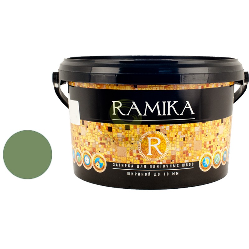 ЗАТИРКА  №022 ЗЕЛЕНЫЙ МОХ ВЕДРО 2 КГ "RAMIKA"