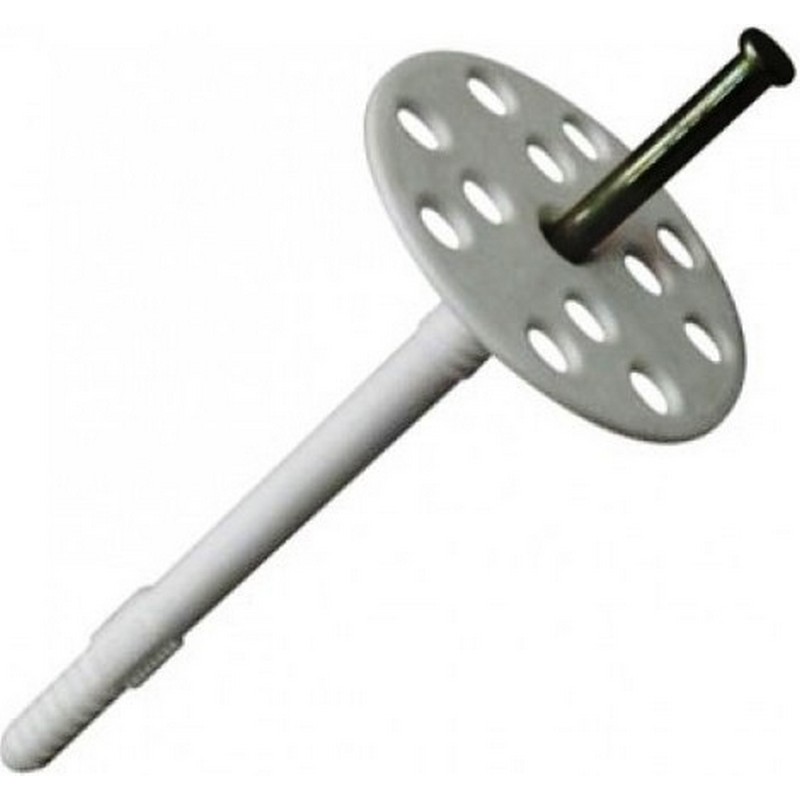 Дюбель для утеплителя 10х140 метал.гвоздь