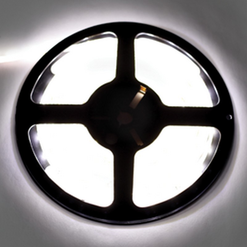 Лента св/д 12в SMD5050 14,4вт/м 60Led/м IP20 хол.белый 4200K 5м Ecola STD S2LV14ESB