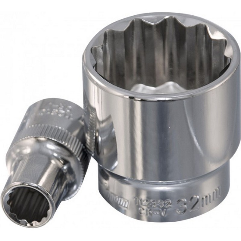 Головка 12-гран. 3/8" 8х28мм CrV КРАТОН