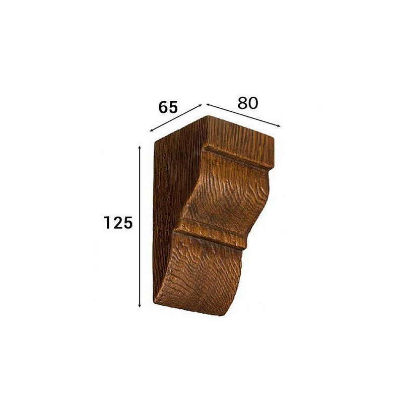 Консоль "Классика" для балки 90х60 (80х65х125) дуб темный