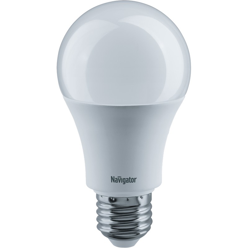 Лампа LED A65 12вт Е27 4000к 1000лм хол.свет Navigator Standard NLL-A60-12-230-4K-E27, 71297