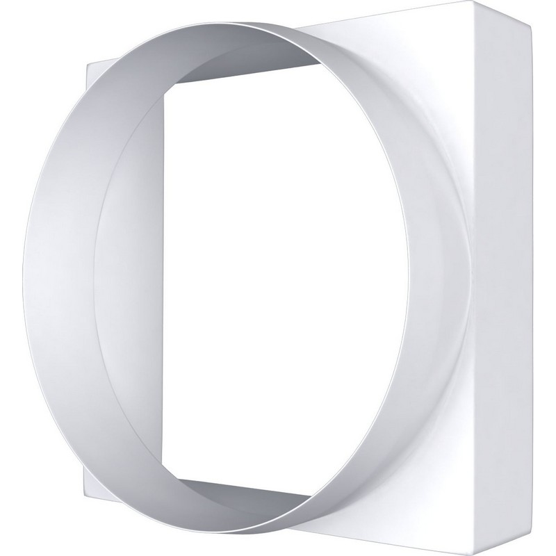 Соединитель квадрата 100*100 с круглым воздуховодом d100 