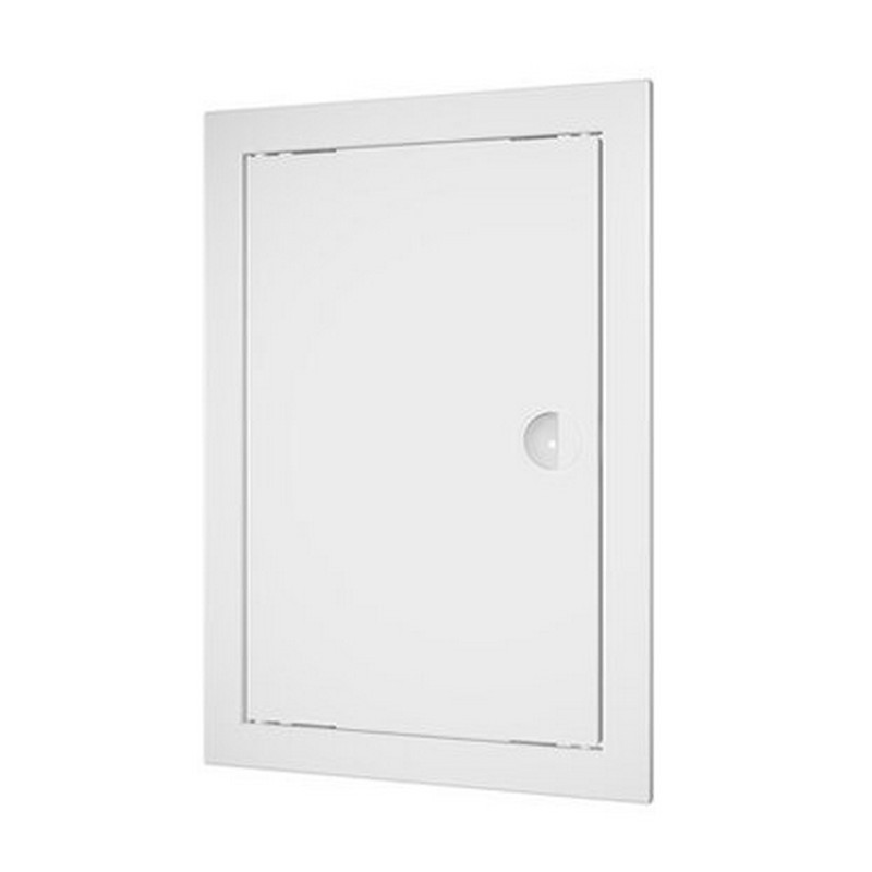 Люк-дверца ревезионный,нажимной 218*418 с фланцем 196*396 (Л2040) AD2040