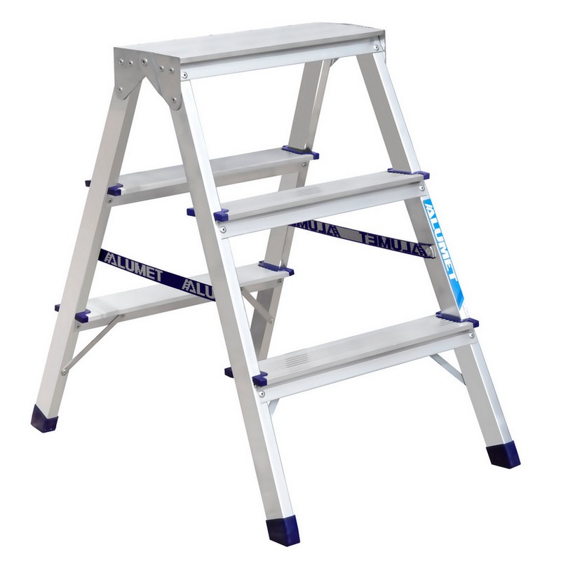 Стремянка алюм. 3 ступени двухсторонняя