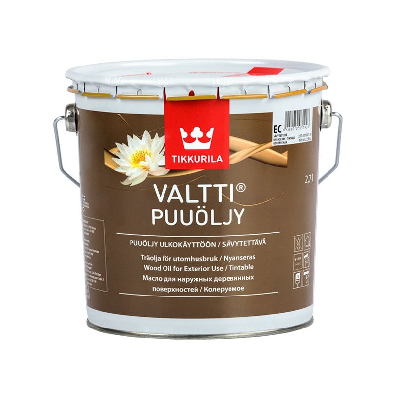 Масло TIKKURILA VALTTI PUUOLJY бесцветный 2.7л