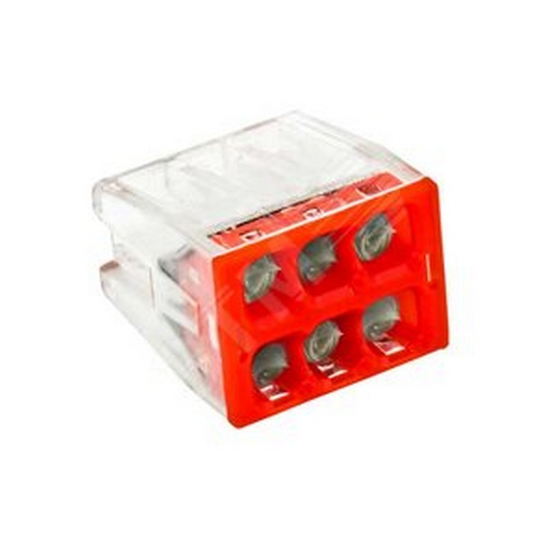 Клемма 6х(2,5мм2) КБМ-2273-246 2,5мм2 с пастой (2шт) ТДМ 0517-0116